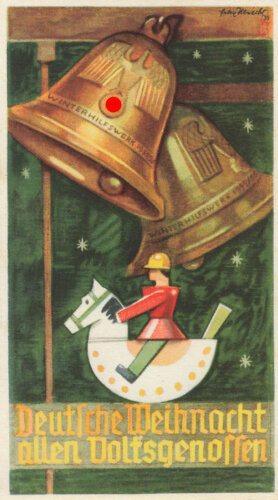 Winterhilfswerk, Türplakette Dezember 1935, Maße 7,5 x 13,3cm