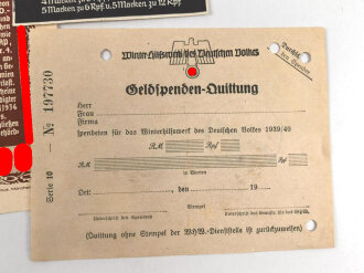 Winterhilfswerk, Konvolut Papiersachen aller Art, die Banderolen original ?