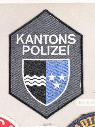 Schweiz, Sammlung Ärmelabzeichen der Polizei, auf...