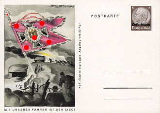 III. Reich - farbige Propaganda-Postkarte - " Mit...