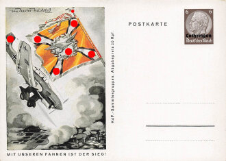 III. Reich - farbige Propaganda-Postkarte - " Mit...