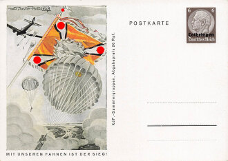 III. Reich - farbige Propaganda-Postkarte - " Mit...