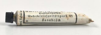 Tube "Fußheilsalbe" Wehrmacht , ungereinigt