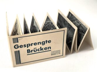 " Gesprengte Brücken" 12 Ansichtskarten, in Hülle