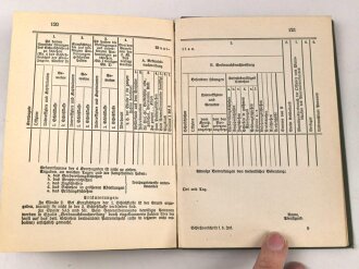 D.V.E. Nr. 240 "Schießvorschrift für die Infanterie" datiert 1909, 168 Seiten, DIN A6, gebraucht