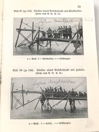 D.V.E. Nr. 275 "Feld-Pionierdienst aller Waffen" datiert 1911, 316 Seiten, DIN A6, gebraucht, Buchrücken defekt