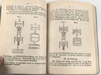 Entwurf "Ausbildungsvorchrift für die schwere Artillerie im Kriege" datiert 1917, 112 Seiten, DIN A6, gebraucht