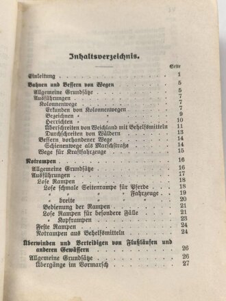 D.V.E. Nr. 275 "Feld-Pionierdienst aller Waffen" datiert 1911, 316 Seiten, DIN A6, gebraucht