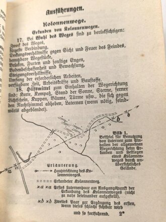 D.V.E. Nr. 275 "Feld-Pionierdienst aller Waffen" datiert 1911, 316 Seiten, DIN A6, gebraucht