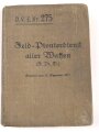 D.V.E. Nr. 275 "Feld-Pionierdienst aller Waffen" datiert 1911, 316 Seiten, DIN A6, gebraucht