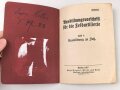 "Ausbildungsvorschrift für die Feldartillerie Heft 1: Ausbildung zu Fuß", datiert 1917, 31 Seiten, DIN A6, gebraucht