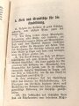 "Ausbildungsvorschrift für die Feldartillerie Heft 1: Ausbildung zu Fuß", datiert 1917, 31 Seiten, DIN A6, gebraucht