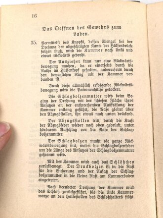 D.V.E. Nr. 275a. "Leitfaden betreffend das Gewehr und Seitengewehr 98" datiert 1902, 79 Seiten, DIN A6, gebraucht