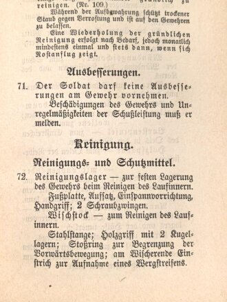 D.V.E. Nr. 275a. "Leitfaden betreffend das Gewehr und Seitengewehr 98" datiert 1902, 79 Seiten, DIN A6, gebraucht