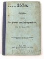 D.V.E. Nr. 275a. "Leitfaden betreffend das Gewehr und Seitengewehr 98" datiert 1902, 79 Seiten, DIN A6, gebraucht