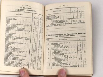 "Taschenbuch für Fähnriche und Fahnenjunker" datiert 1913, 241 Seiten, DIN A6, stark gebraucht