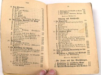 "Batsch Leitfaden für den theoretischen Unterricht des Kanoniers der Feld-Artillerie" datiert 1880, 359 Seiten, DIN A6, stark gebraucht