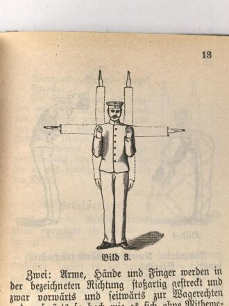 D.V.E. Nr. 302 "Turnvorschrift für die Infanterie" datiert 1910, 87 Seiten, DIN A6, gebraucht