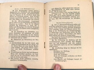 D.V.E. Nr. 166 "Vorschrift für das Gewehrfechten der Infanterie" datiert 1908, 20 Seiten, DIN A6, gebraucht