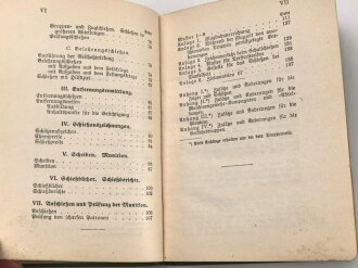 D.V.E. Nr. 240 "Schießvorschrift für die Infanterie" datiert 1909, 168 Seiten, DIN A6, gebraucht