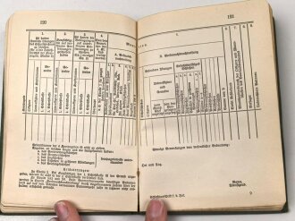 D.V.E. Nr. 240 "Schießvorschrift für die Infanterie" datiert 1909, 168 Seiten, DIN A6, gebraucht