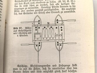 D.V.E. Nr. 275 "Feld-Pionierdienst aller Waffen" datiert 1911, 316 Seiten, DIN A6, gebraucht