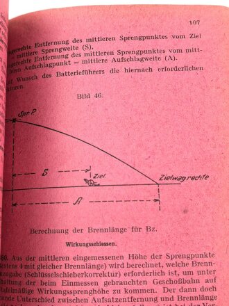 "Schießvorschrift für die Artillerie" datiert 1917, 172 Seiten, DIN A6, gebraucht