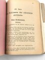 "Schießvorschrift für die Artillerie" datiert 1917, 172 Seiten, DIN A6, gebraucht