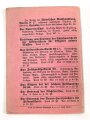 "Anleitung zur Ausbildung der Richtkanoniere am Rundblickfernrohr (für Feldkanonen-Batterien)." datiert 1914, 40 Seiten, DIN A6, gebraucht