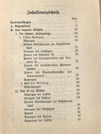 "Exerzier-Reglement für die Fußartillerie II" datiert 1904, 132 Seiten, DIN A6, gebraucht