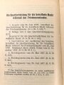 "Die Quartierleistung für die bewaffnete Macht im Frieden" datiert 1900, 43 Seiten, DIN A5, gebraucht