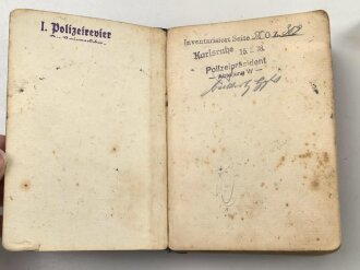 PDV. 5. "Vorschriften für den Straßenverkehr" datiert 1938, 168 Seiten, DIN A5, stark gebraucht