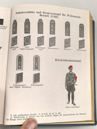 "Taschenkalender für die Luftwaffe sowie Luftschutz, Luftverkehr und Luftsport" datiert 1940, 1304 Seiten, DIN A5, gebraucht