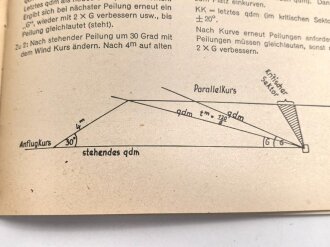 Merkblatt 201 "Wichtige Grundregeln der angewandten Navigation" Ausgabe Oktober 1943, einige Seiten eingerissen