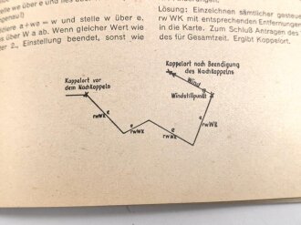 Merkblatt 201 "Wichtige Grundregeln der angewandten Navigation" Ausgabe Oktober 1943, einige Seiten eingerissen