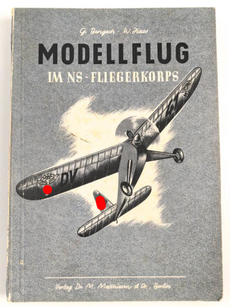 "Modellflug im NS Fliegerkorpst" datiert 1942, 288 Seiten, DIN A5, gebraucht