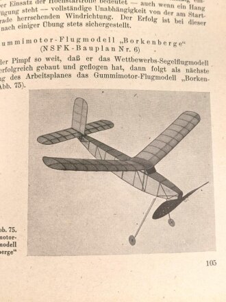 "Modellflug im NS Fliegerkorpst" datiert 1942, 288 Seiten, DIN A5, gebraucht