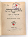 PDV. 23 "Ausbildungsvorschriften für den Feuerwehrdienst - I Teil: Der Löschangriff 1939, 16 Seiten, DIN A6, gebraucht