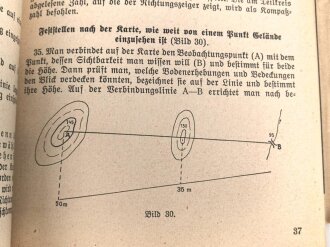 "Geländefibel" datiert 1934, DIN A5, 82 Seiten