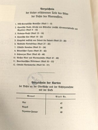 Atlas der Dichte des Meerwassers - Weißes Meer und...