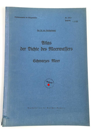 Atlas der Dichte des Meerwassers - Schwarzes Meer,...