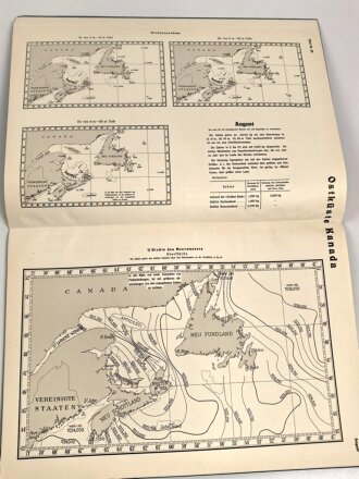 Atlas der Dichte des Meerwassers - Ostküste Kanadas, Kriegsmarine