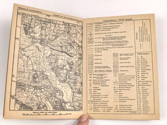 Kartenlese-Tafel - 9./10. Volkssporttafel "Das Kartenlesen" um 1935, DIN A6