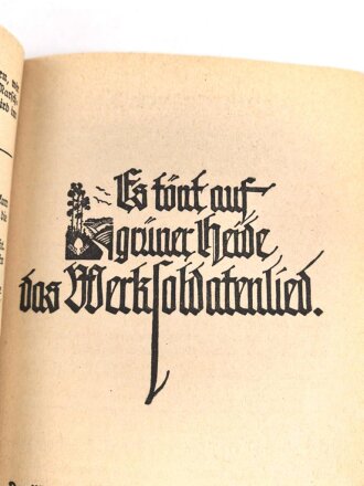 "Singend wollen wir marschieren" Liederbuch des Reichsarbeitsdienst, 160 Seiten