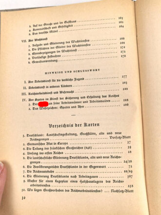 "Spaten und Ähre. Das Handbuch der deutschen Jugend im Reichsarbeitsdienst", datiert 1939