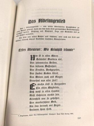 "Bausteine zum Dritten Reich" Lehr- und Lesebuch des Reichsarbeitsdienstes, datiert 1933, 583 Seiten, DIN A5