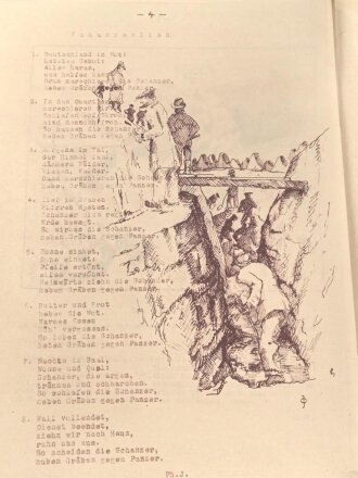 "Westwall-Erinnerungen 1944" Soldatenzeitschrift, 18 Seiten, DIN A4, einige Blätter lose