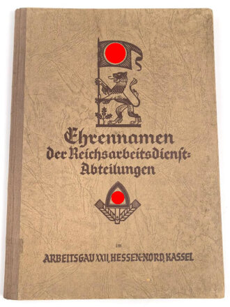 "Ehrennamen der Reichsarbeitsdienst Abteilung im...