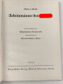 "Arbeitsmänner des Führers" datiert 1939, DIN A4 mit Widmung