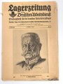 "Lagerzeitung für den Deutschen Arbeitsdienst" Nr. 12 vom 5. Oktober 1933, 23 Seiten, stark gebraucht